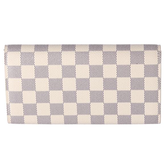 Louis Vuitton Sarah Wallet Monogram Vivienne Fuchsia Pink Damier Azur - Picture 2 of 5